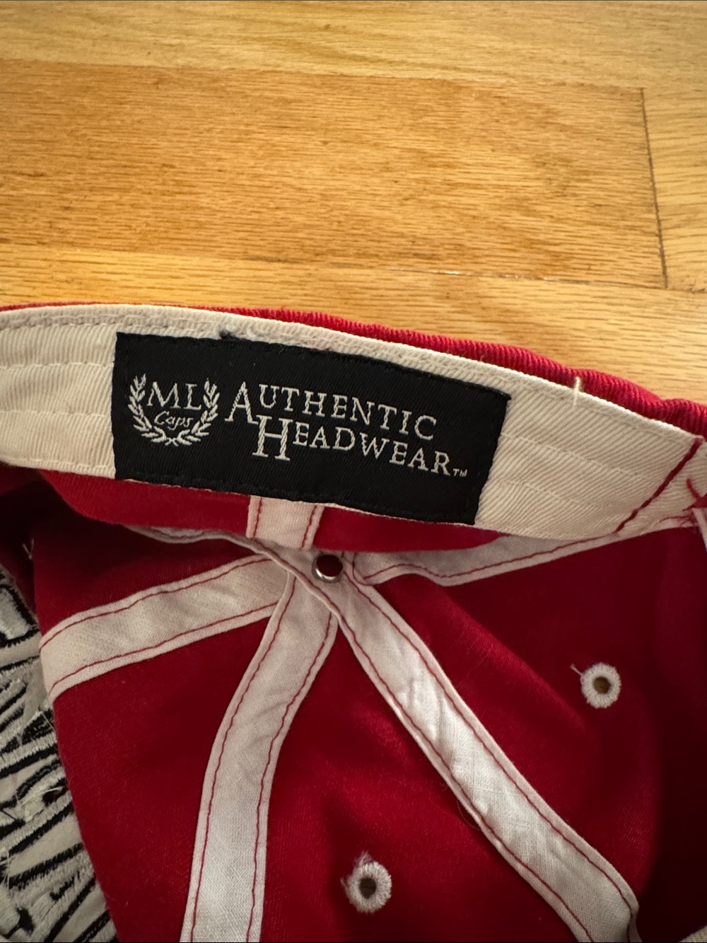 Red Harvard Baseball Cap - Picture 2 of 3